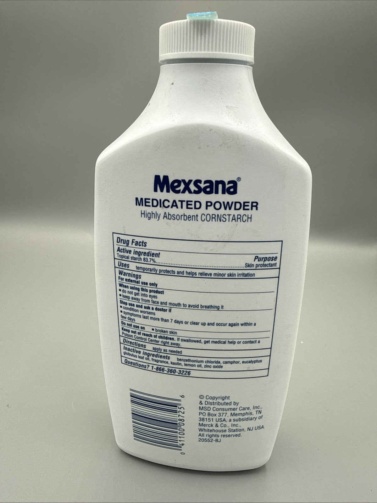 Mexsana Medicated Powder 11 oz Large Sealed Bottle for Skin Relief