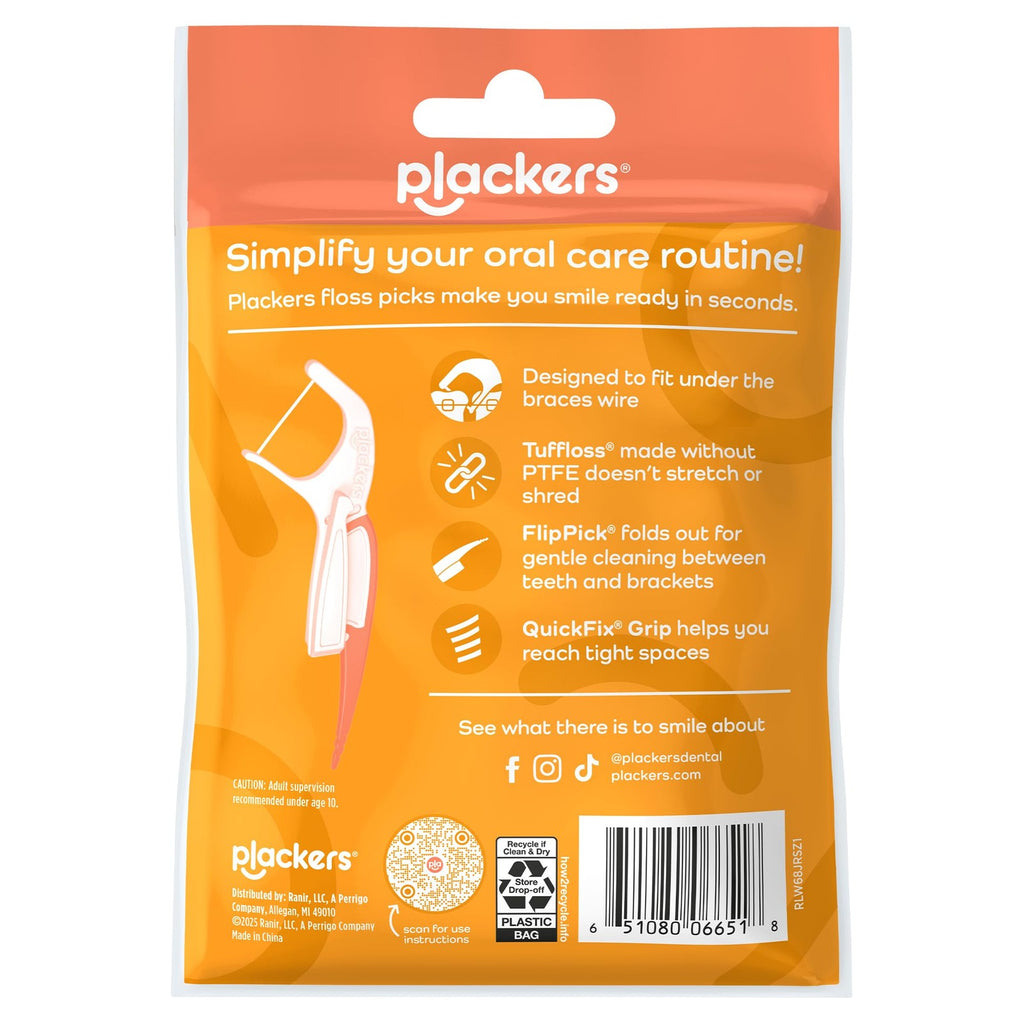 Orthodontic Floss Picks for Braces, 36 Count - Easy Cleaning Between Teeth