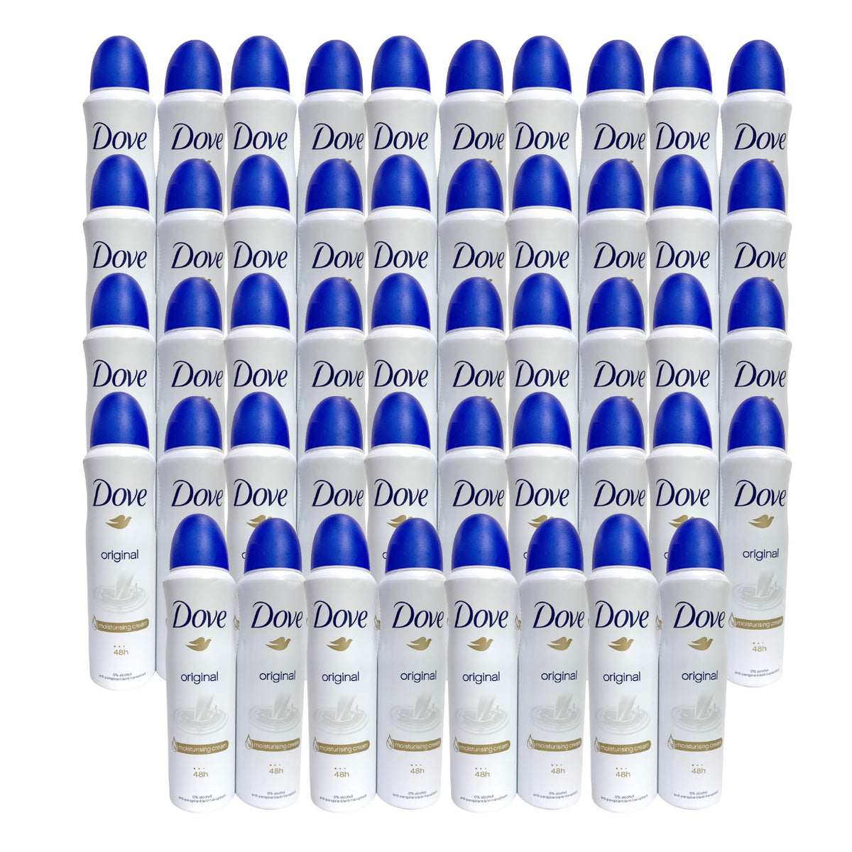 48 Pack Dove Original Anti-Perspirant Body Spray 48H Alcohol-Free 5oz