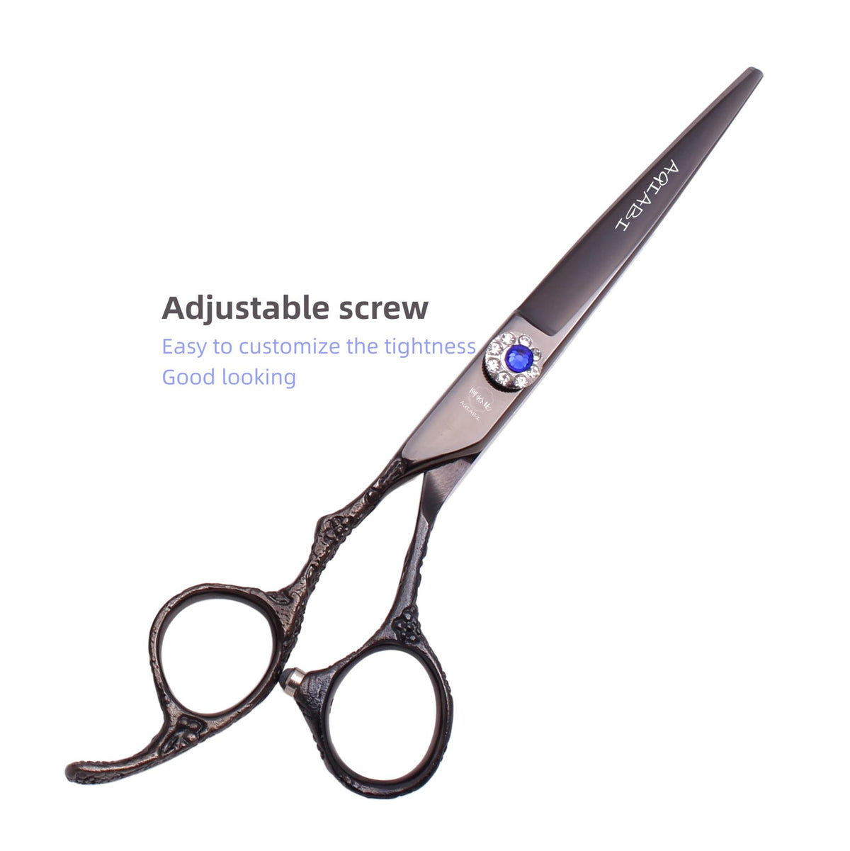 Left-Handed Hair Cutting & Thinning Scissors - Sharp Barber Shears, 6 Inches
