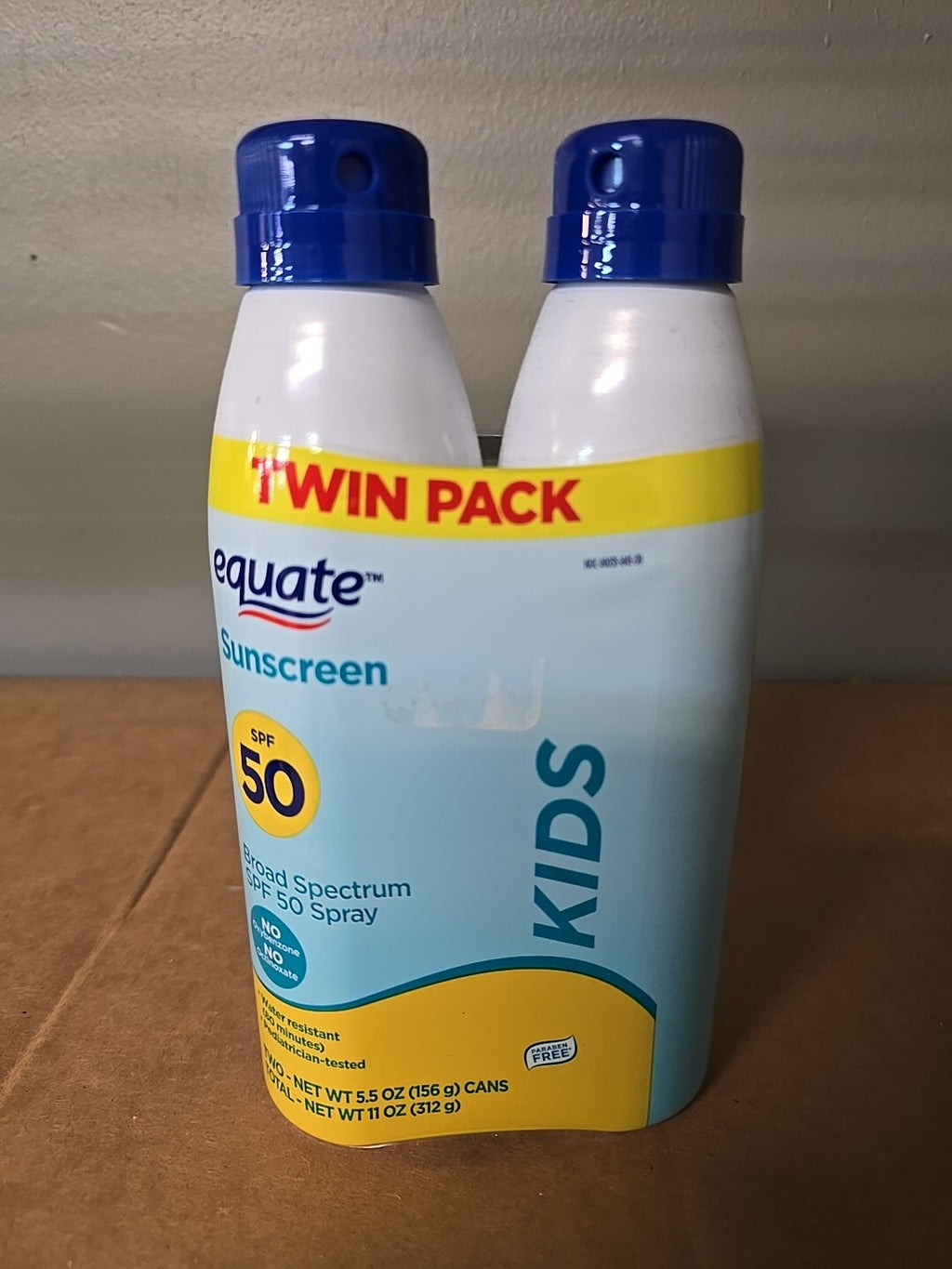 Kids SPF 50 Sunscreen Spray Twin Pack - 5.5 oz Each - Free Shipping