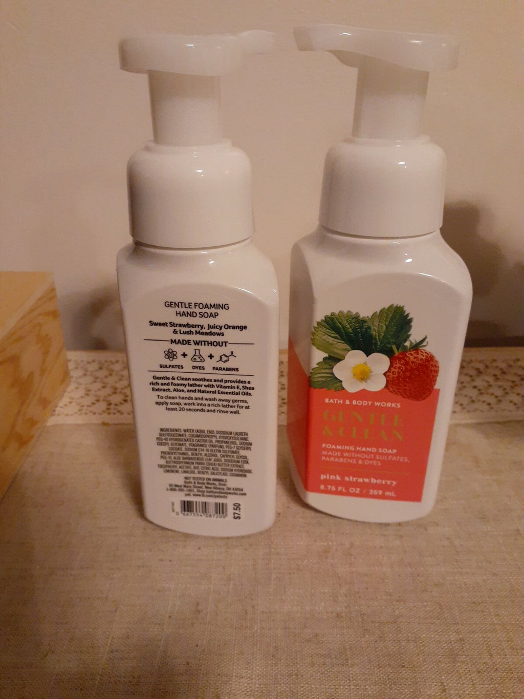 Pink Strawberry Foaming Hand Soap - Gentle & Clean 2-Pack 8.75oz