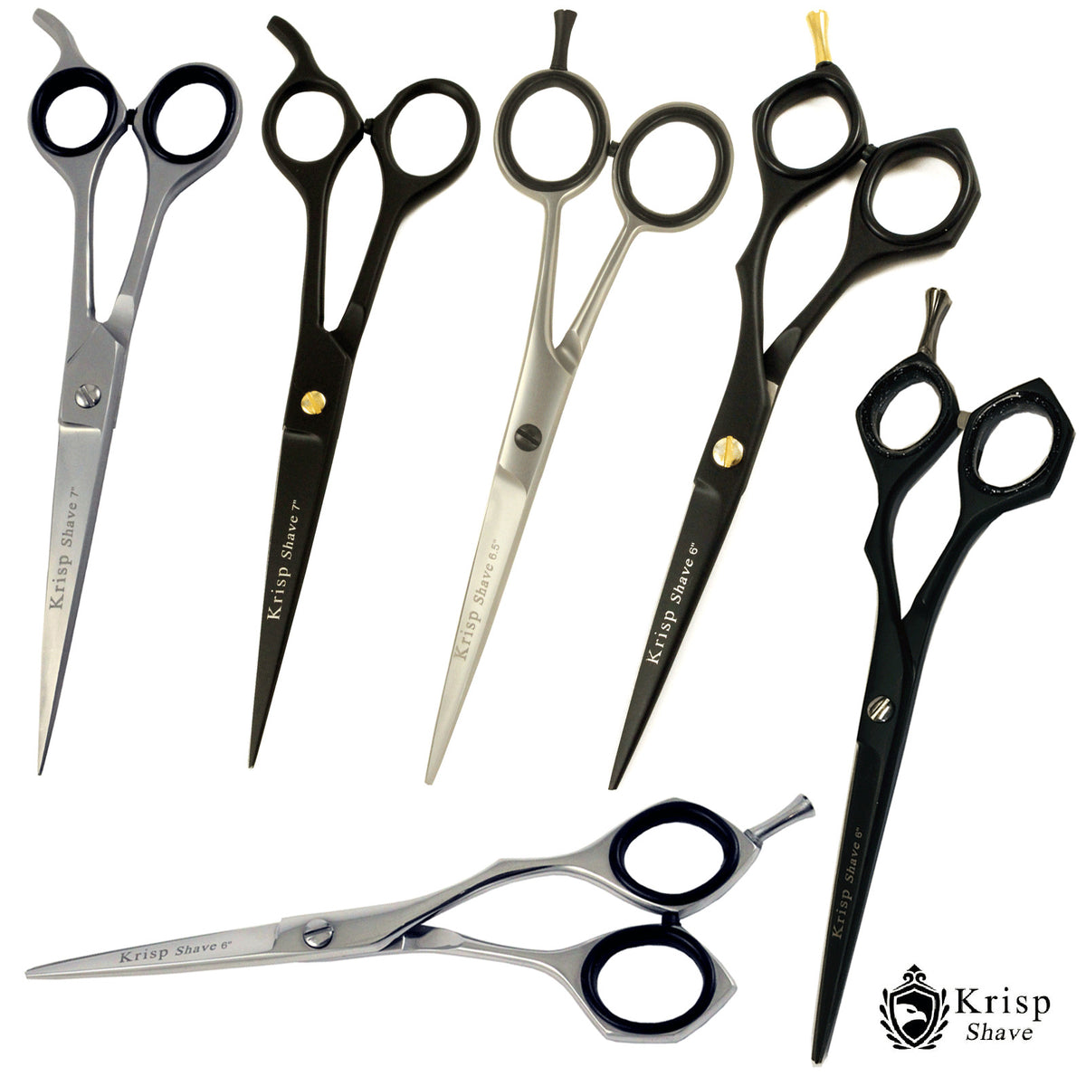 Professional Hair Cutting Scissors 6.5-7 Inch Stainless Steel Shears Unisex