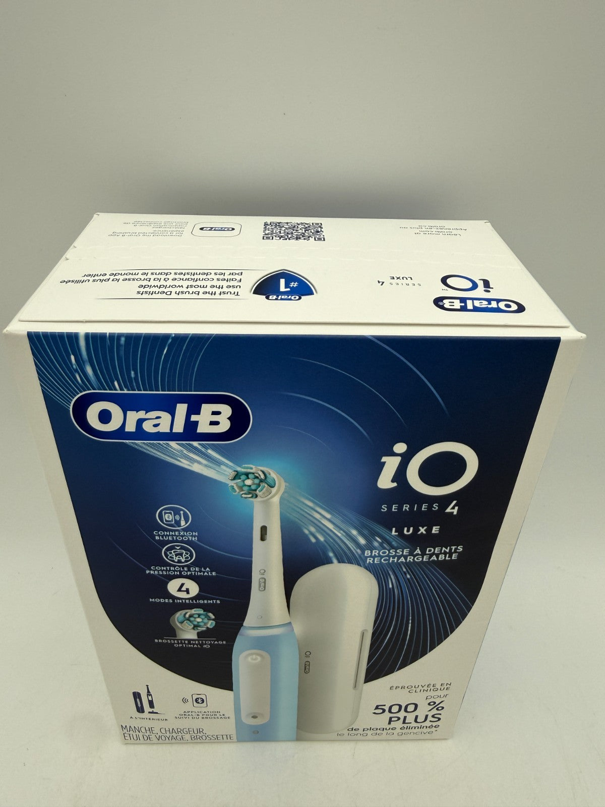 Electric Toothbrush with Smart Pressure Sensor and Bluetooth - Icy Blue