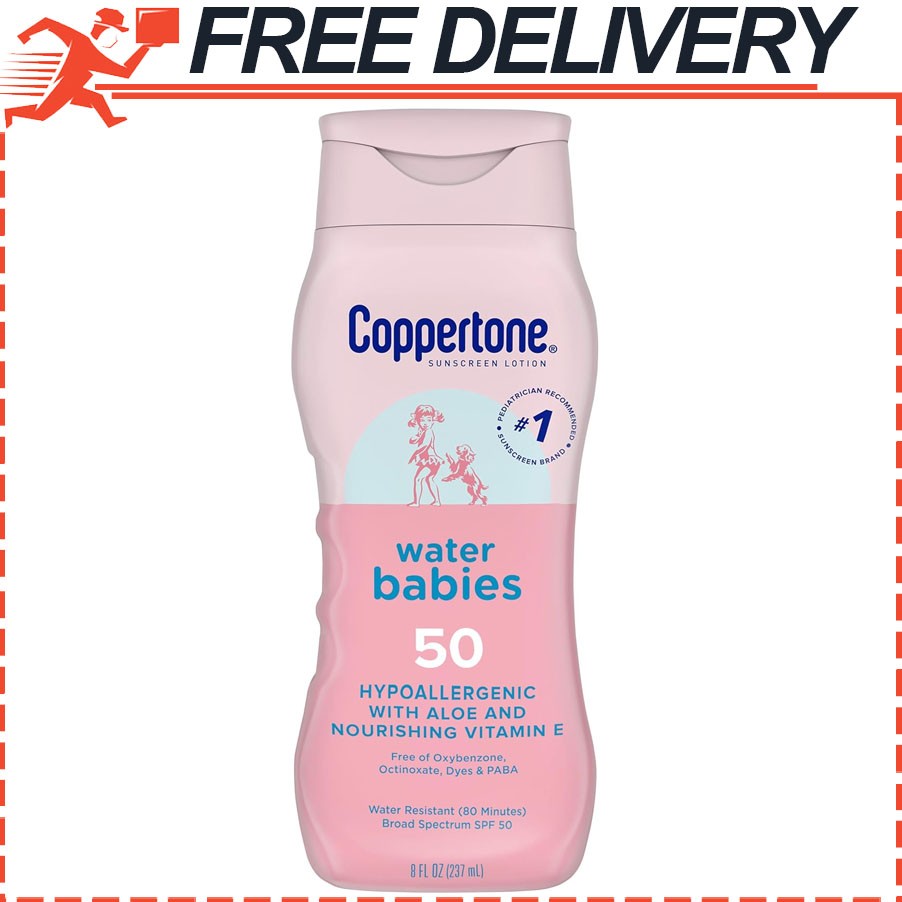 Baby Sunscreen Lotion SPF 50 Hypoallergenic Water-Resistant 8oz