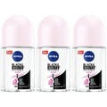 3-Pack Women's Invisible Clear Roll-On Antiperspirant - 25ml