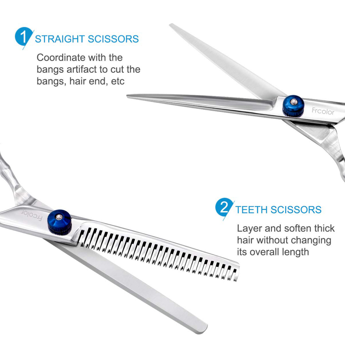 Professional Hair Cutting Thinning Scissors Set for Barbers & Salons