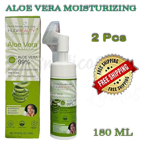 Hydrating Foaming Facial Cleanser with Aloe Vera - 2 Pieces