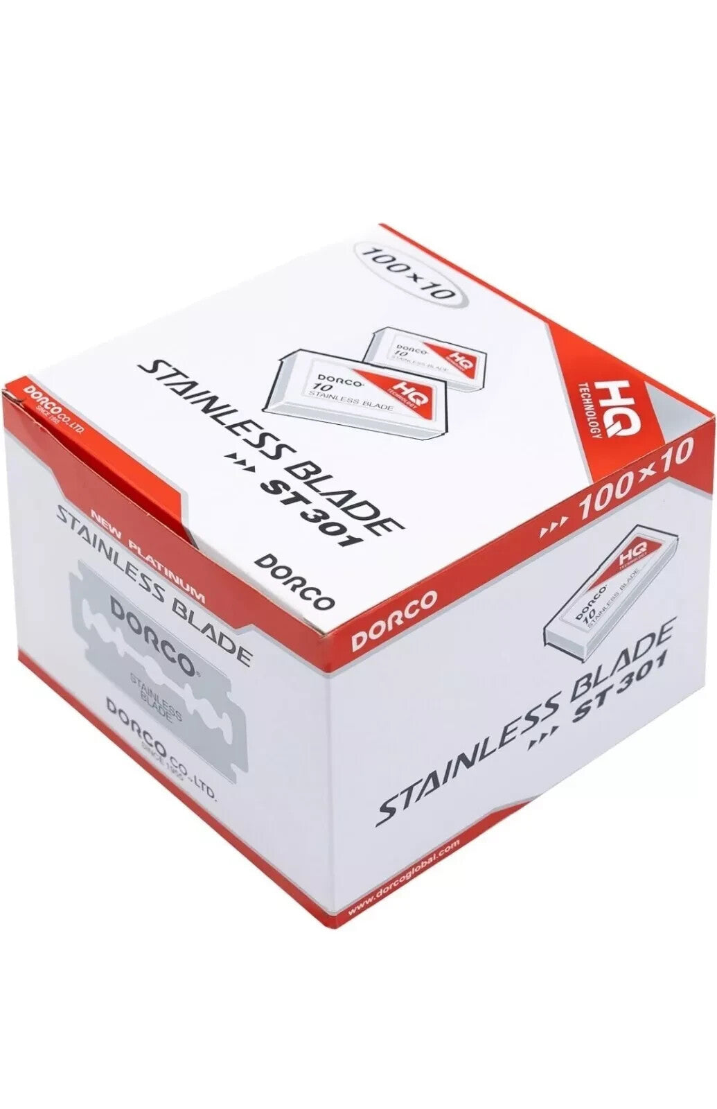 1000 Double Edge Razor Blades Platinum-Coated Stainless Steel - Universal Compatibility