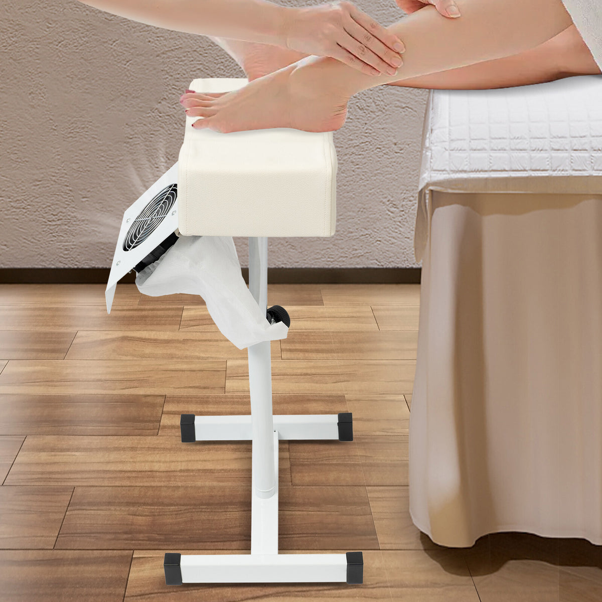 Adjustable Pedicure Stool with Vacuum Cleaner for Salon Footrest