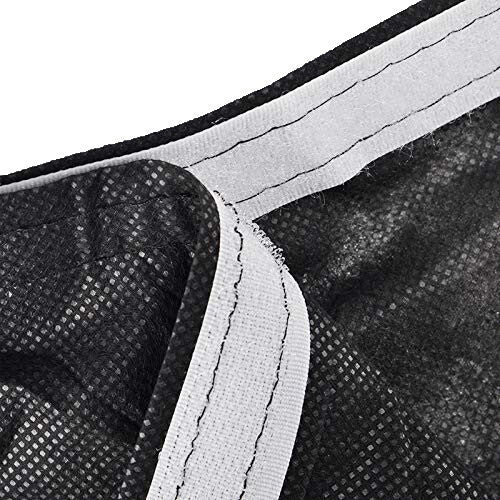 Disposable Spa Wrap Bathrobe Black 15 Pack - Lightweight Non-Woven Material