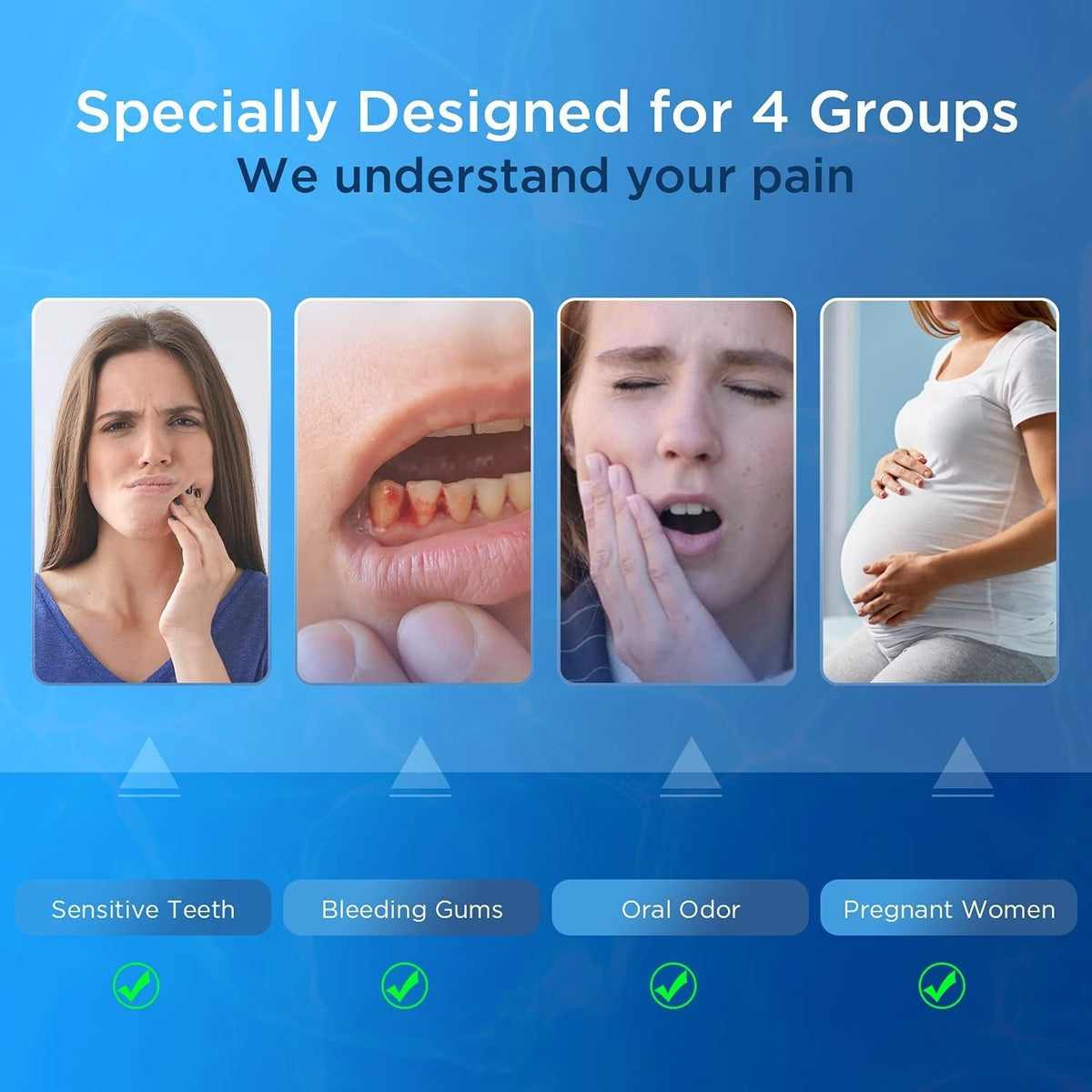 Extra Soft Toothbrush for Sensitive Gums, Wide Head & Gentle Bristles