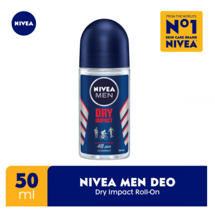 Men's Deodorant Roll-On Anti-Perspirant 50ml 3-Pack - Dry Impact