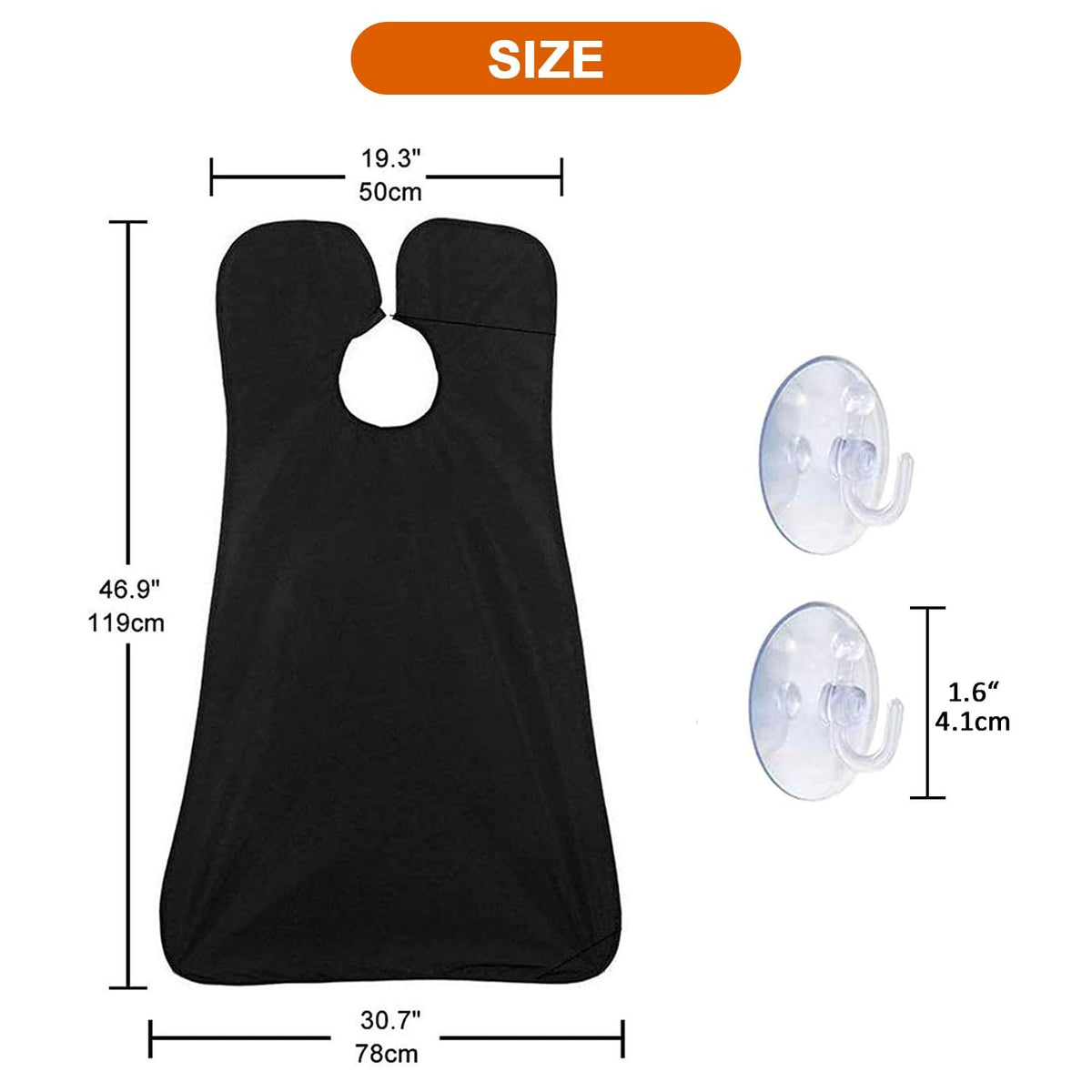 Men's Beard Grooming Apron - Reusable Beard Bib for Shaving & Trimming