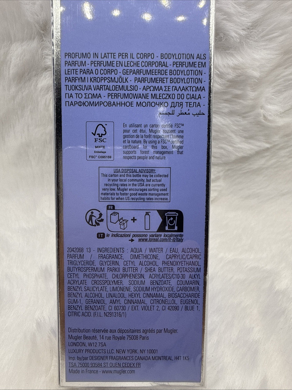 Angel Perfuming Body Lotion 6.7oz by Thierry Mugler for Women - Sealed