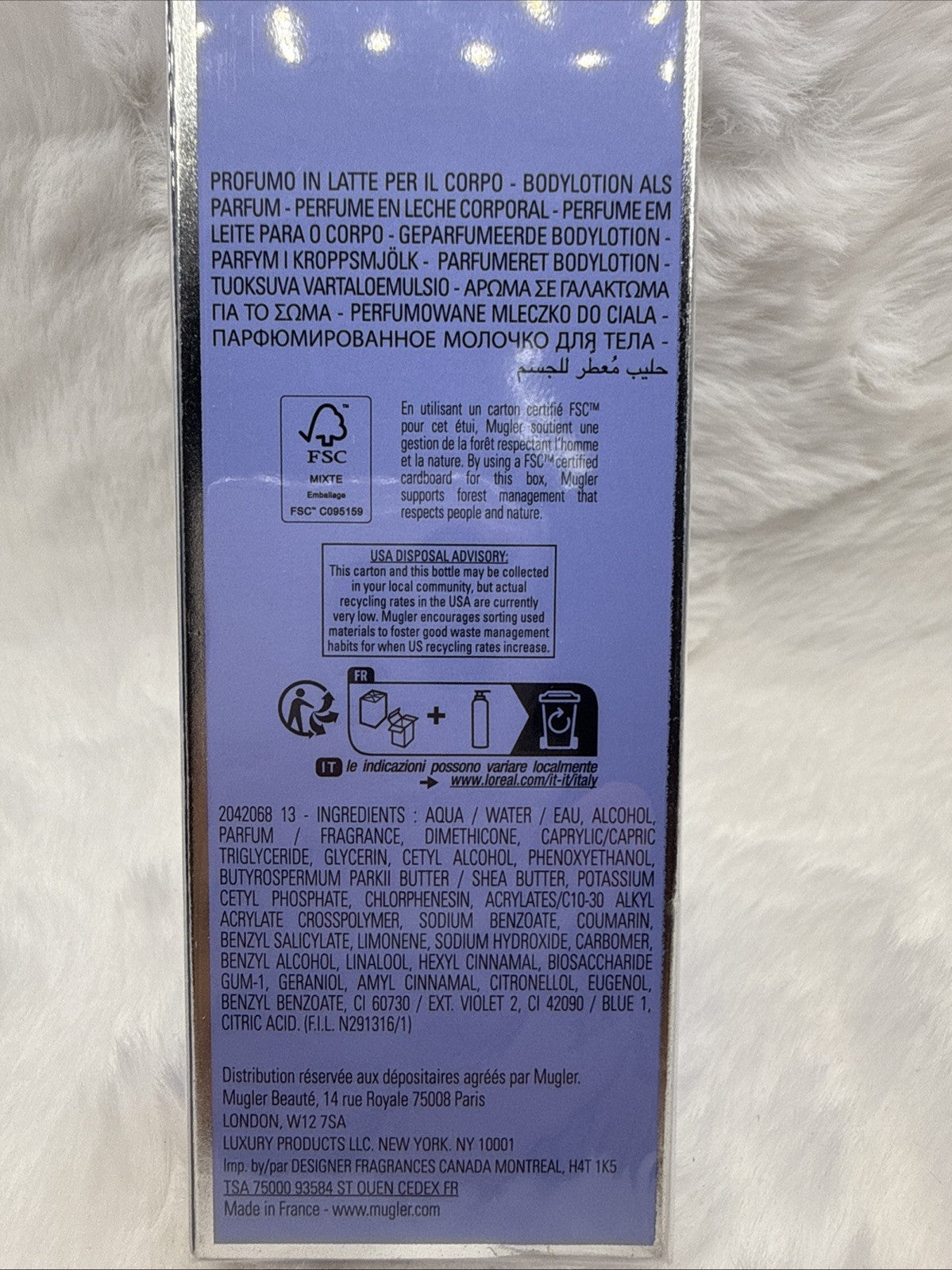 Angel Perfuming Body Lotion 6.7oz by Thierry Mugler for Women - Sealed