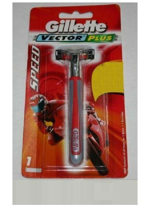 Gillette Vector Razor Handle Fits Atra Plus & Schick Slim Twin Blades