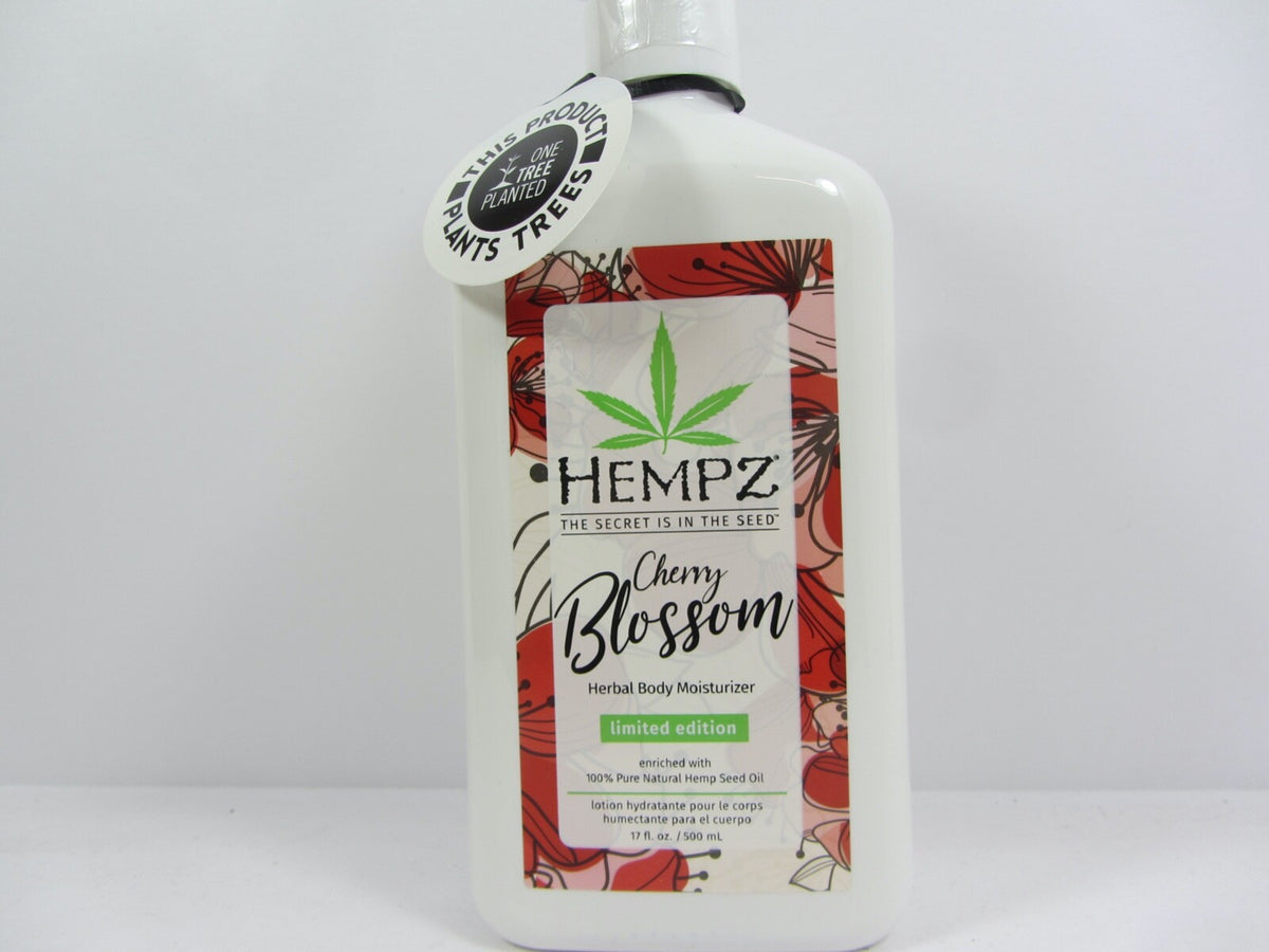 Cherry Blossom Herbal Body Moisturizer with Shea & Hemp Extract - 17 fl oz