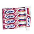 Zinc-Free Denture Adhesive Cream 4-Pack with Mint Flavor - Strong All-Day Hold