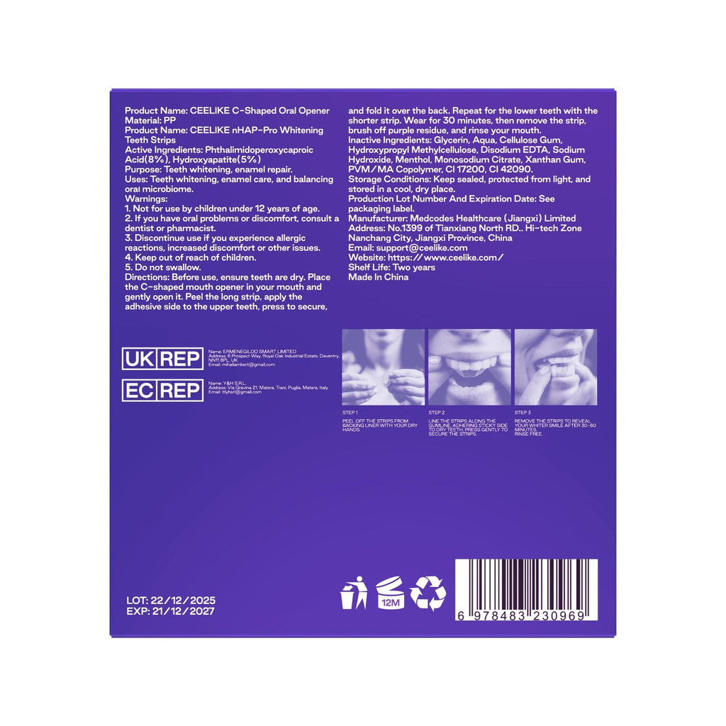 Purple Strips with PAP & nHAP - 14 Strips, 7-Day Use