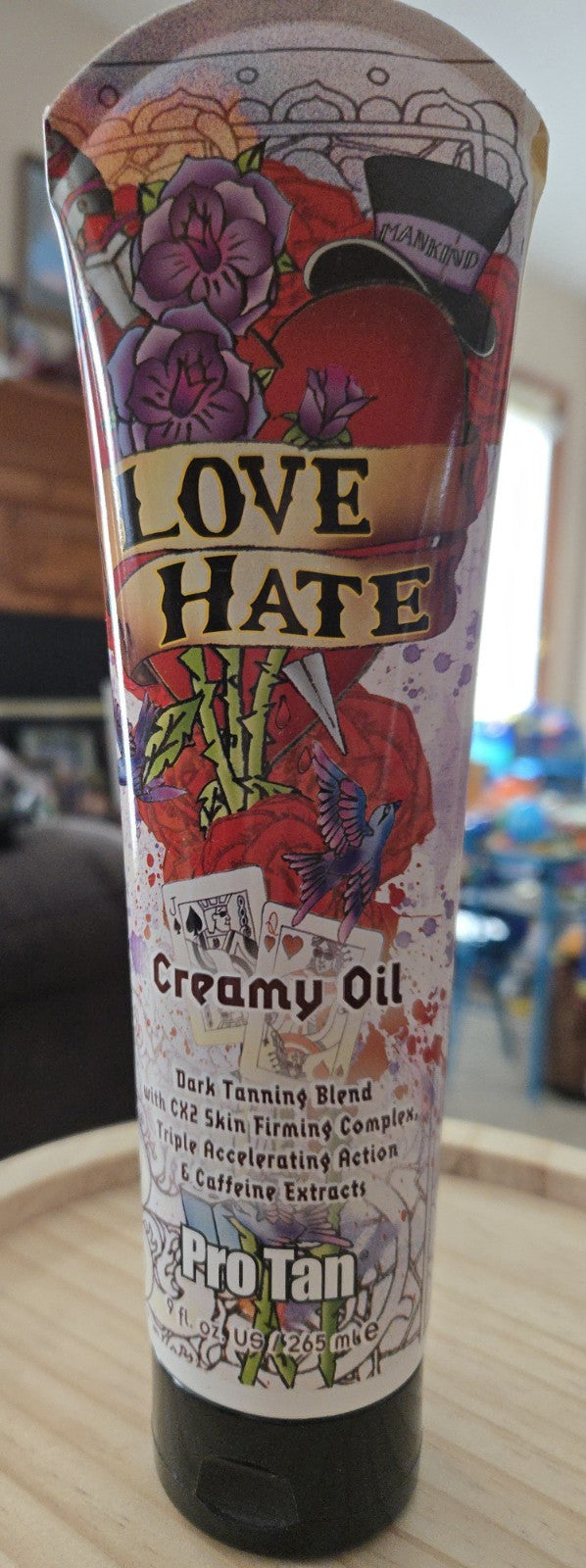 Pro Tan Love Hate Creamy Oil Triple Accelerator Tanning Lotion 9.5 oz