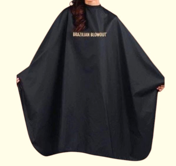 Black Cutting Cape for Hairdressing - Unisex Salon Accessory