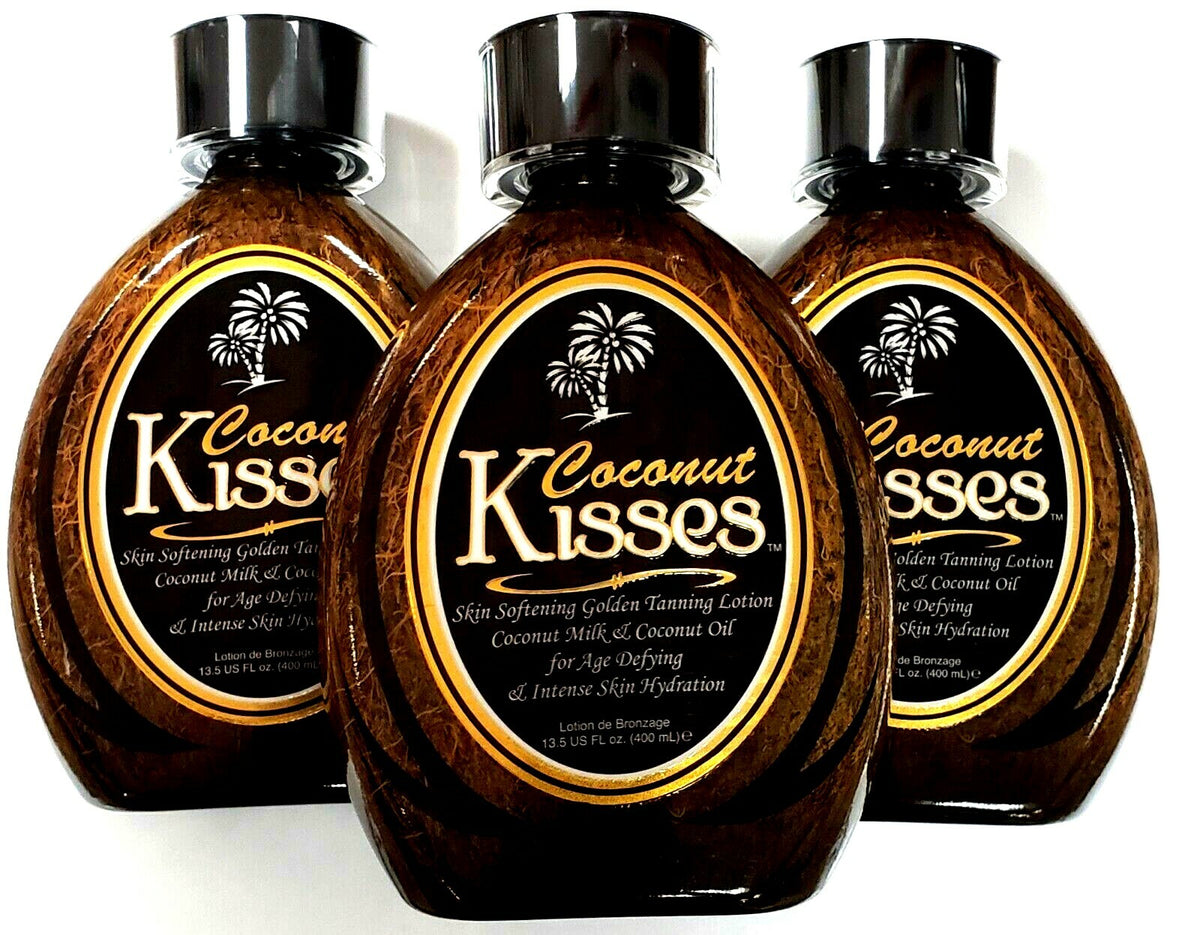 Ed Hardy Coconut Kisses Indoor Tanning Lotion Set - 3 Bottles 13.5oz