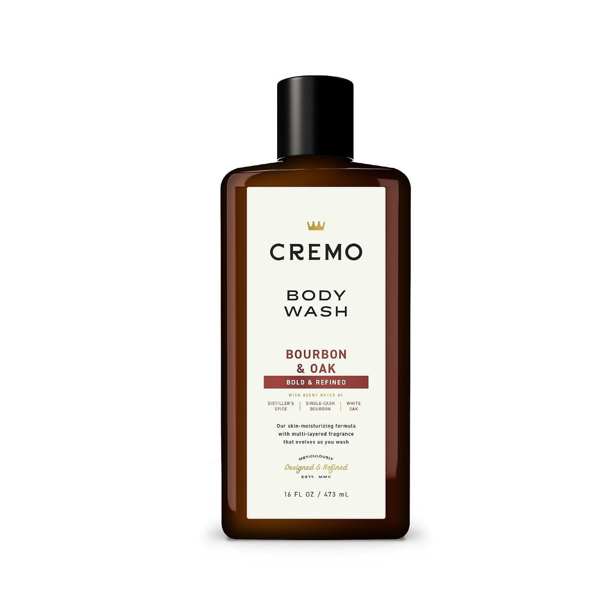 Men's Body Wash - Bourbon & Oak, 16 Fl Oz, Rich Lather & Sophisticated Scent