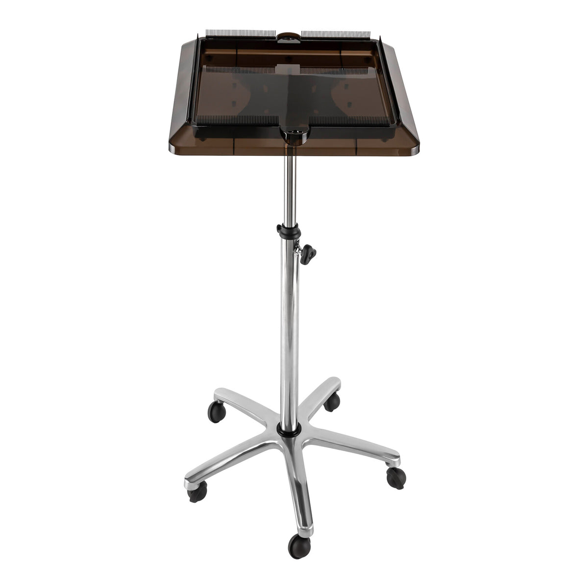 Salon Hair Extension Tool Cart with Removable Tray, Adjustable Height & Wheels