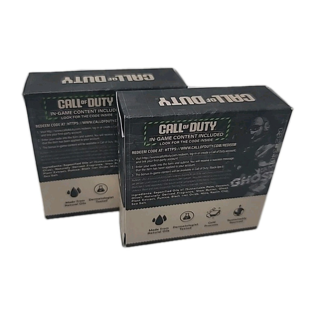 Dr. Squatch Call of Duty Limited Edition Ghost Grit 2-Pack Bar Soap - 5 Ounce