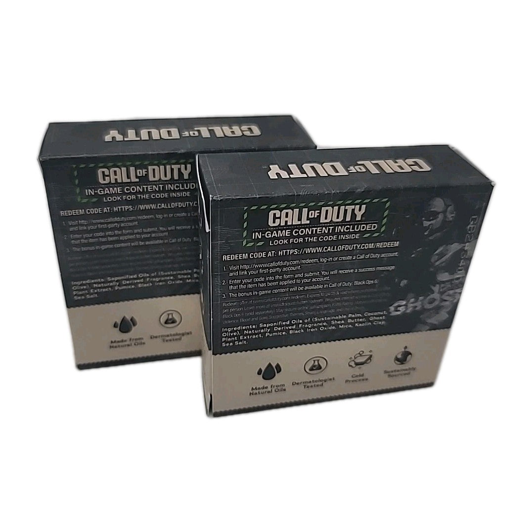 Dr. Squatch Call of Duty Limited Edition Ghost Grit 2-Pack Bar Soap - 5 Ounce