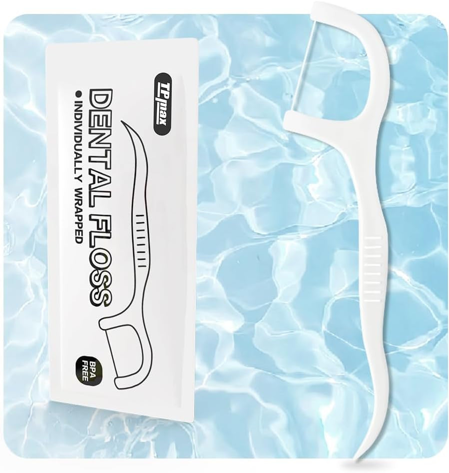 150 Count Dental Flossers Individually Wrapped Travel Floss Picks - Hygienic Oral Care