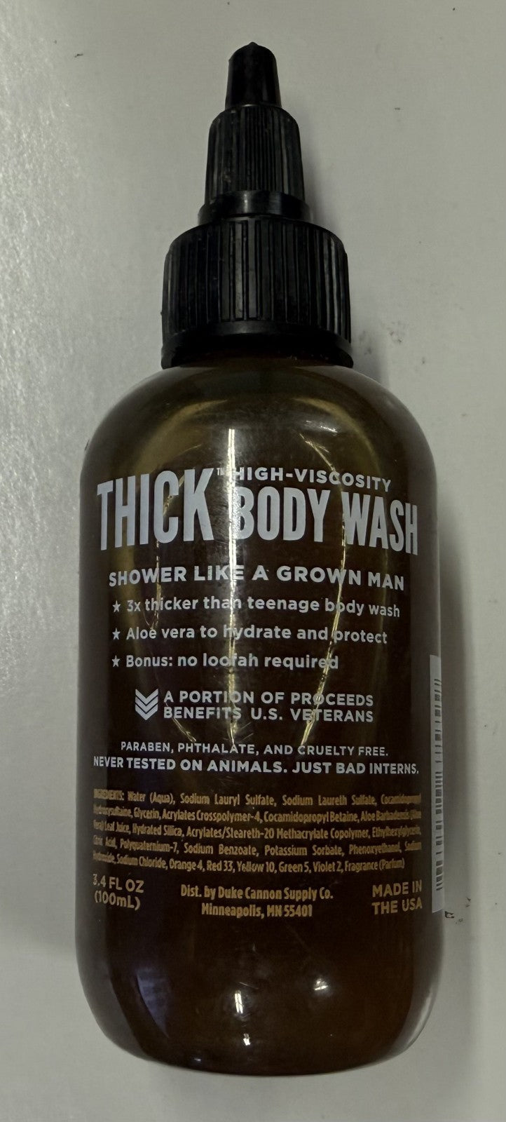 High Viscosity Body Wash for Men - Aloe Vera Hydrating Shower Gel - Old Glory Scent