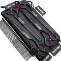 7-Inch Professional Dog Grooming Scissors Set with Straight, Thinning & Curved Blades