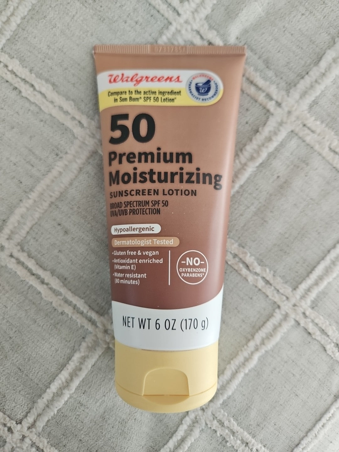 Hypoallergenic SPF 50 Moisturizing Sunscreen Spray - UVA UVB Protection, 6 oz