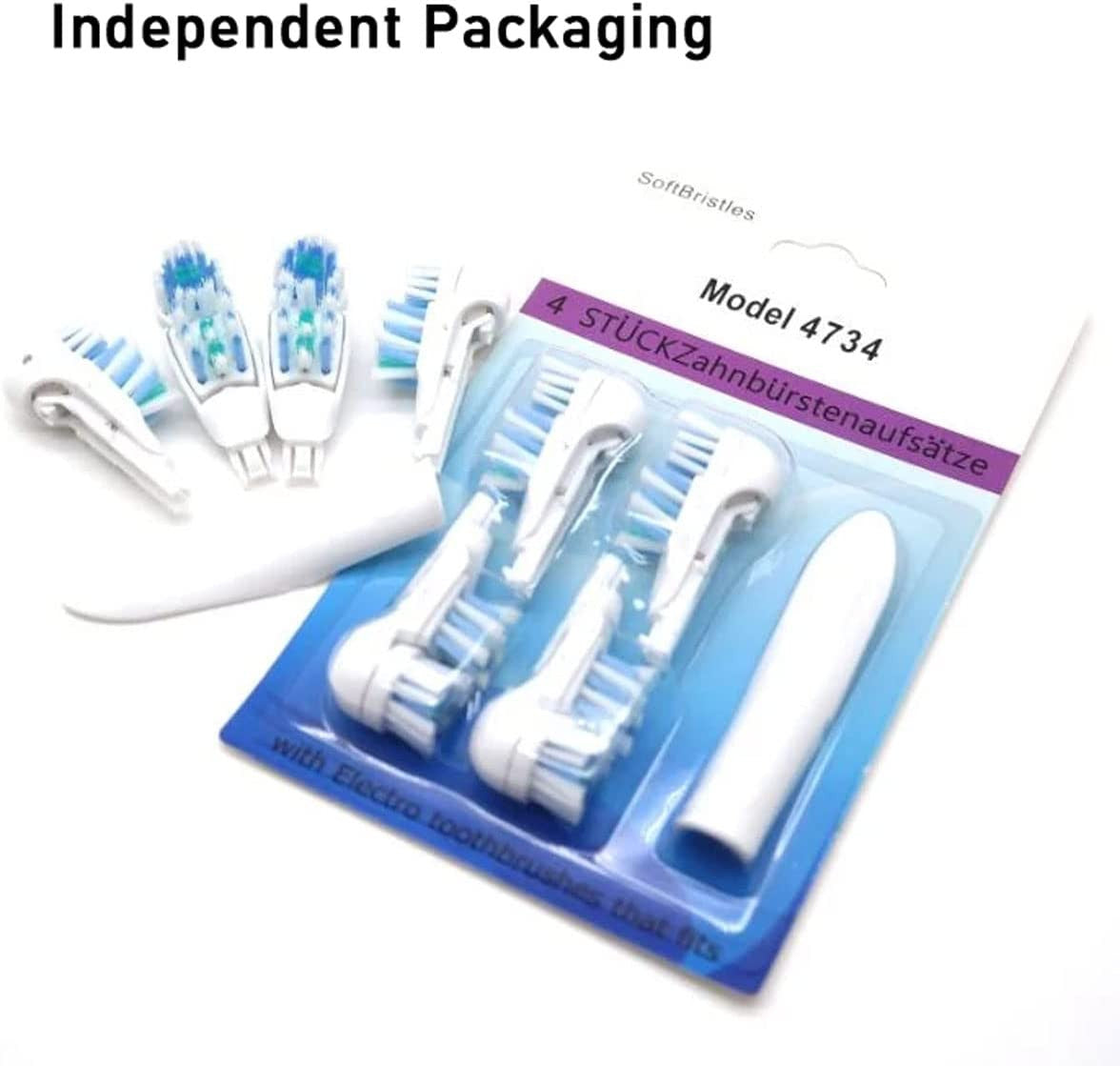 Sensitive Replacement Toothbrush Heads for Oral-B Power Brushes – 8 Pack