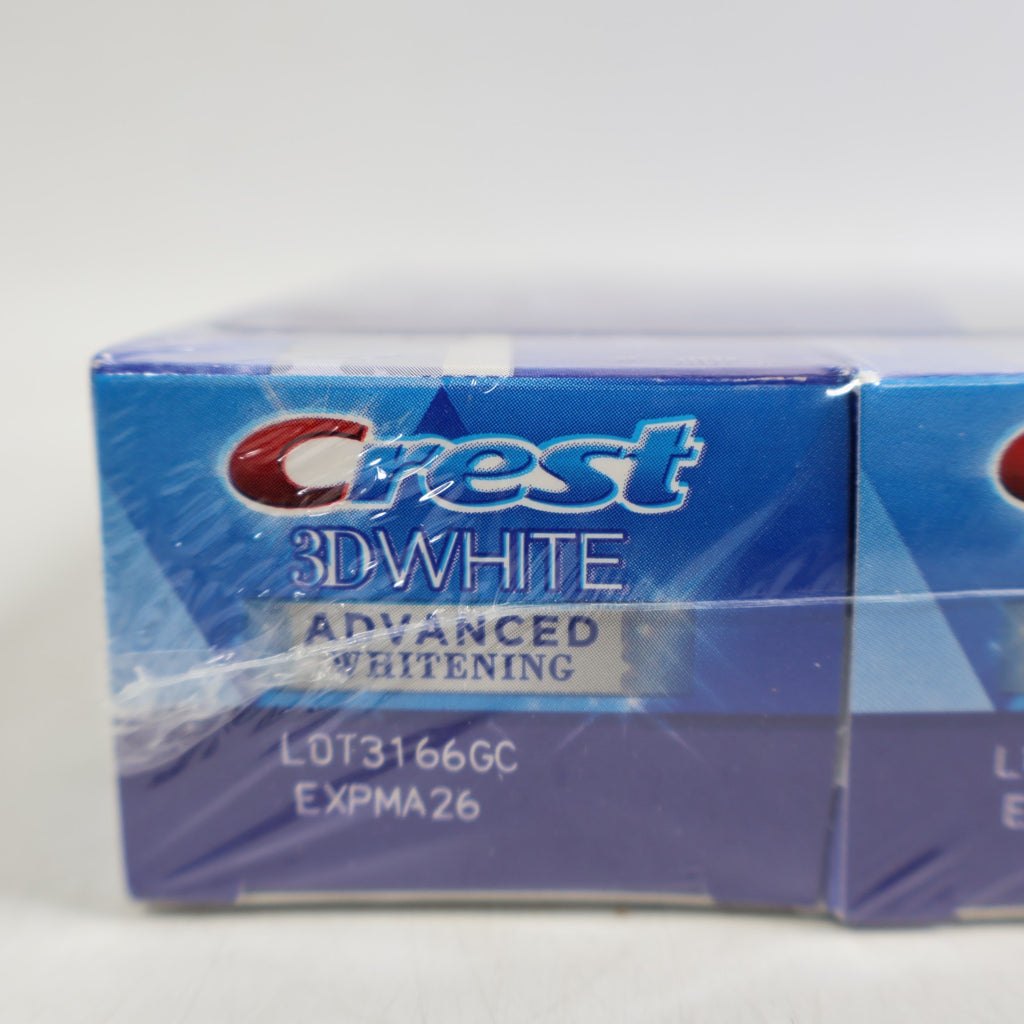 Whitening Toothpaste Pack of 5 - Crest 3D White Advanced 5.2 oz