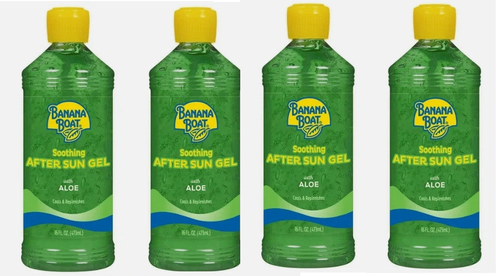After Sun Aloe Gel - Soothing & Replenishing 16oz | 4 Pack