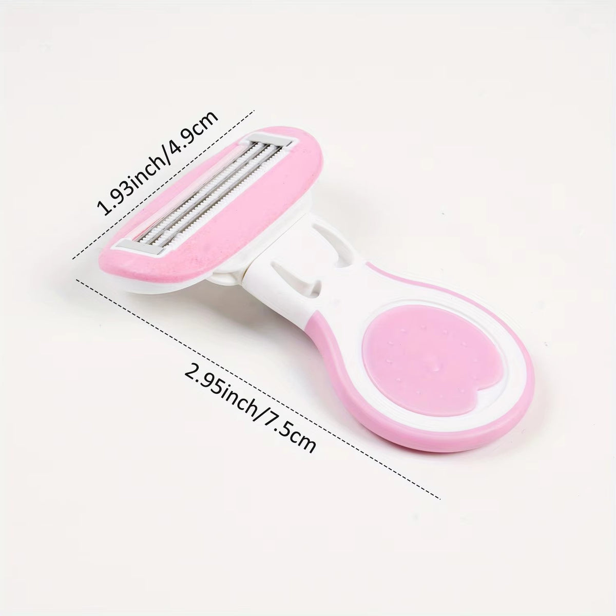 Women Hair Remover Razor for Legs & Armpits with Soap Head - Reusable Body Shaver
