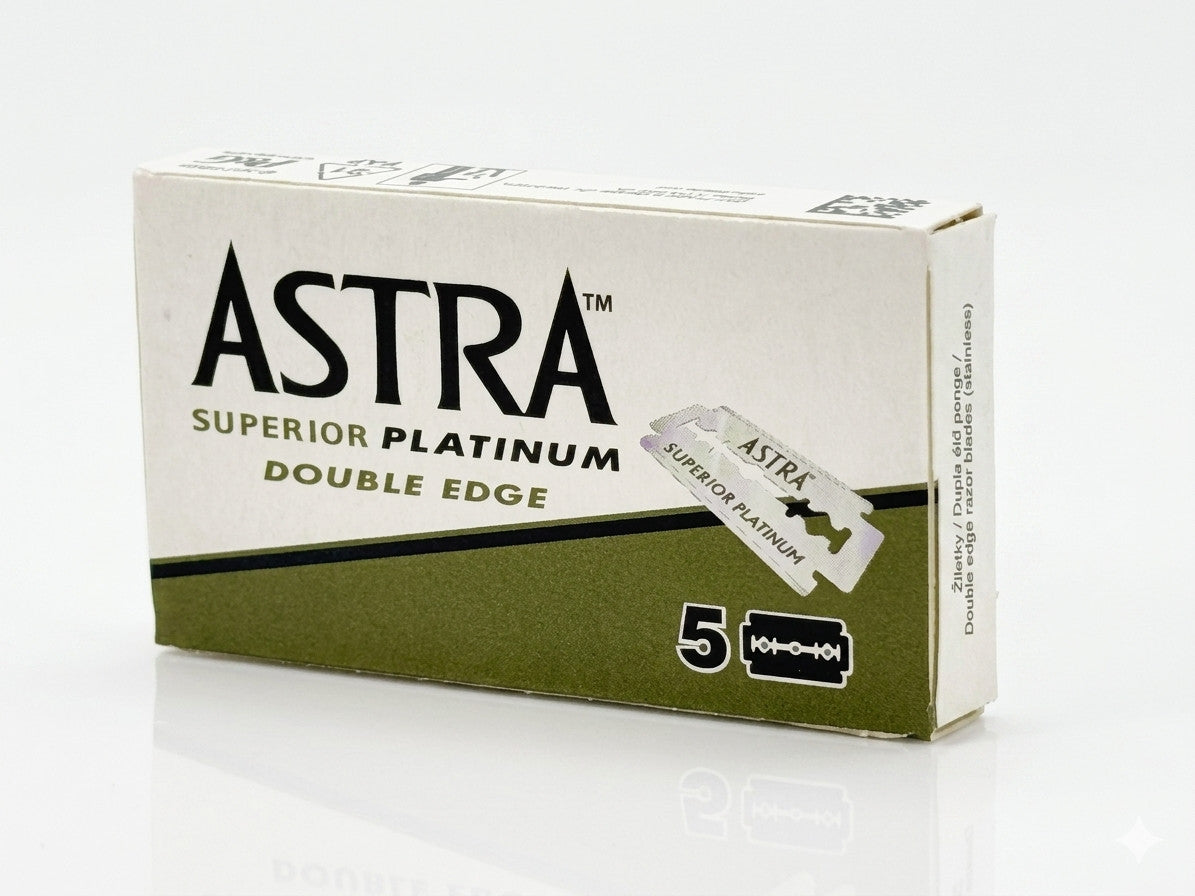 300 Astra Superior Platinum Double Edge Safety Razor Blades - Made in Russia