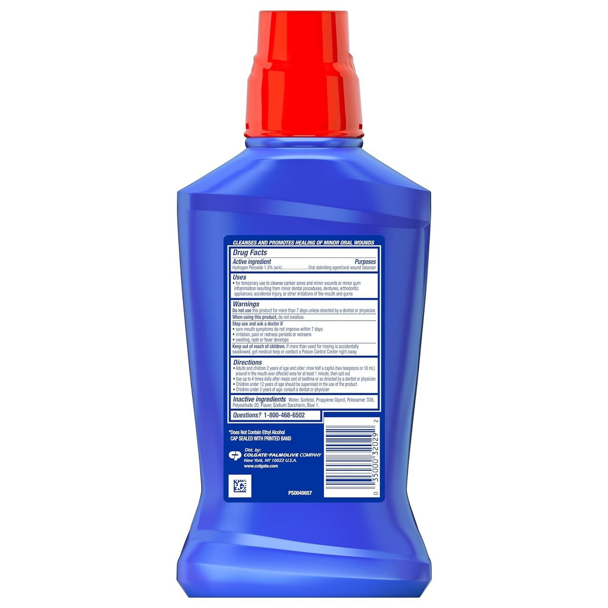 Mild Mint Mouthwash & Oral Sore Rinse - 500ml Antiseptic Oral Care