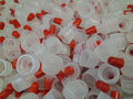 Plastic Bottle Dispensing Caps with Pre-Drilled Hole - 12-100 Count