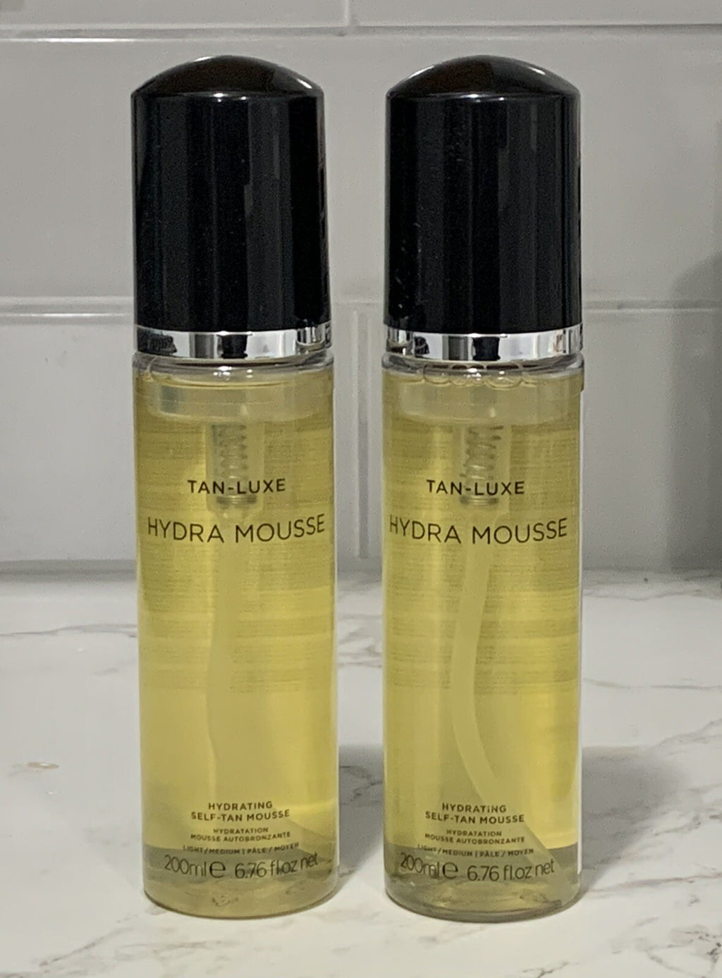 2-Pack Hydrating Self Tan Mousse Light/Medium - 6.76 oz | Tan-Luxe