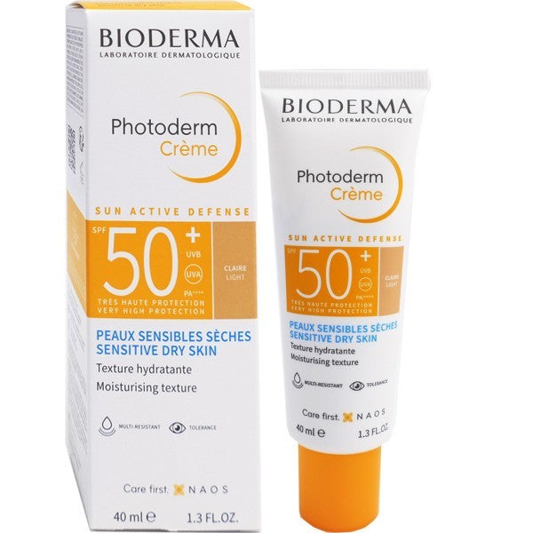 SPF50+ Moisturizing Sunscreen Cream Light 40ml - UV Protection & Hydration