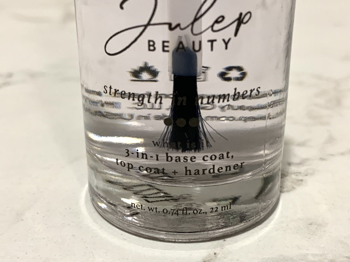 Julep Strength in Numbers 3-in-1 Base & Top Coat Nail Hardener - Full Size (Set of 2)