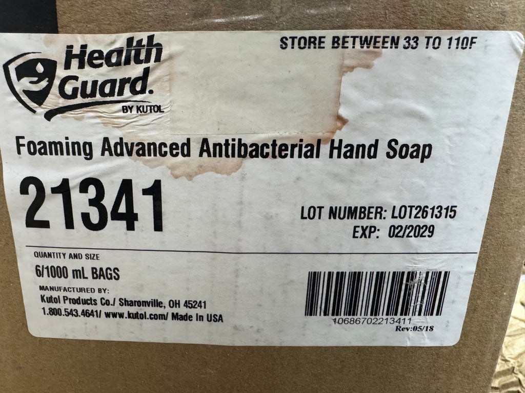 Bulk Antibacterial Foaming Hand Soap - 6 x 1000mL Refill Dispensers