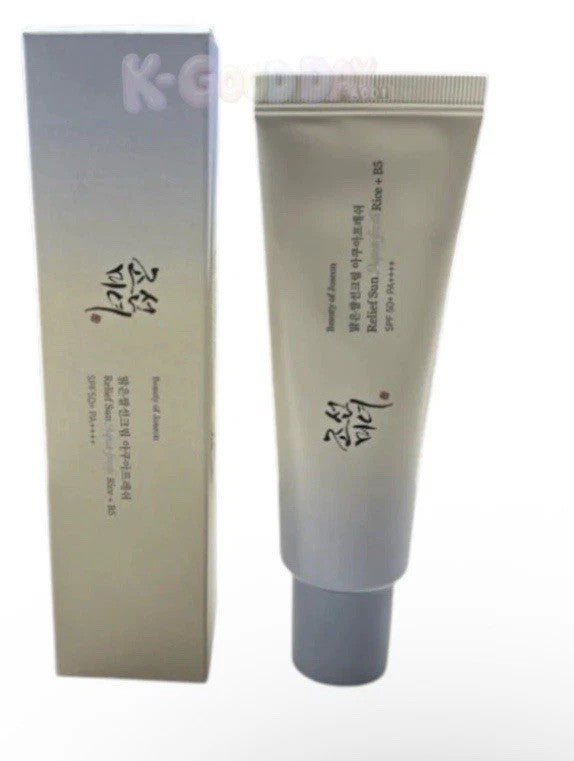 BEAUTY OF JOSEON Relief Sun Aqua Rice + B5 SPF50+ PA++++ 50ml, Broad Spectrum Sun Protection