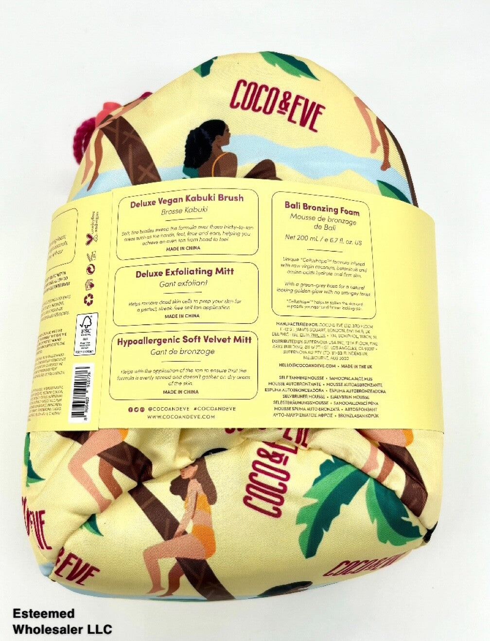 Coco & Eve Sunny Honey Tanning Gift Set - Bali Dark Bronzing Foam 6.7oz