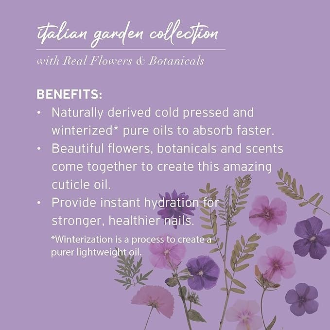 Revitalizing Cuticle Oil with Real Flowers 2.1oz - Nourishing Nail Care