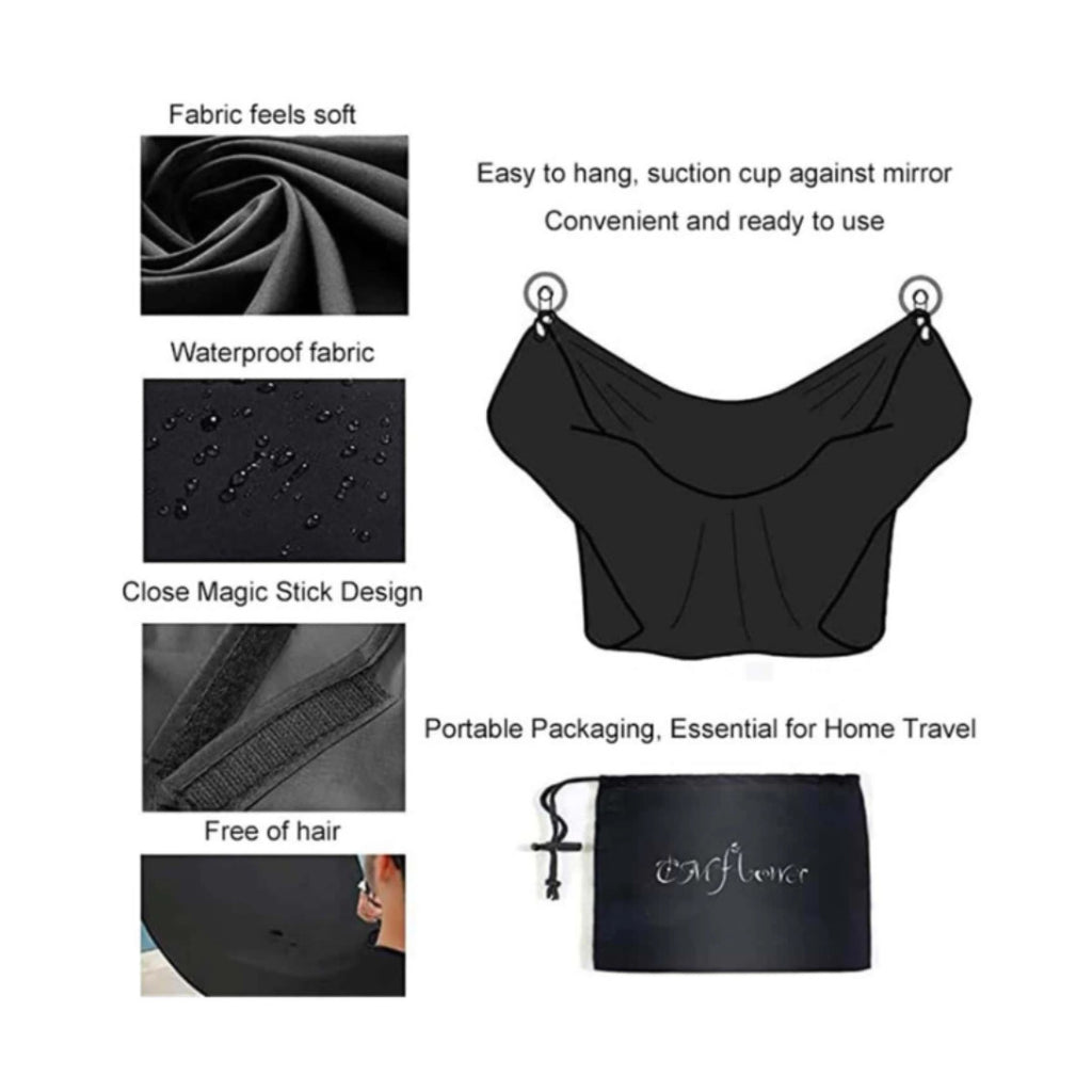 Waterproof Shaving Apron Beard Catcher Cape for Men Bathroom Grooming